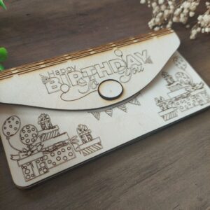 Holz-Umschlag "Happy Birthday To You" – Das perfekte Geldgeschenk